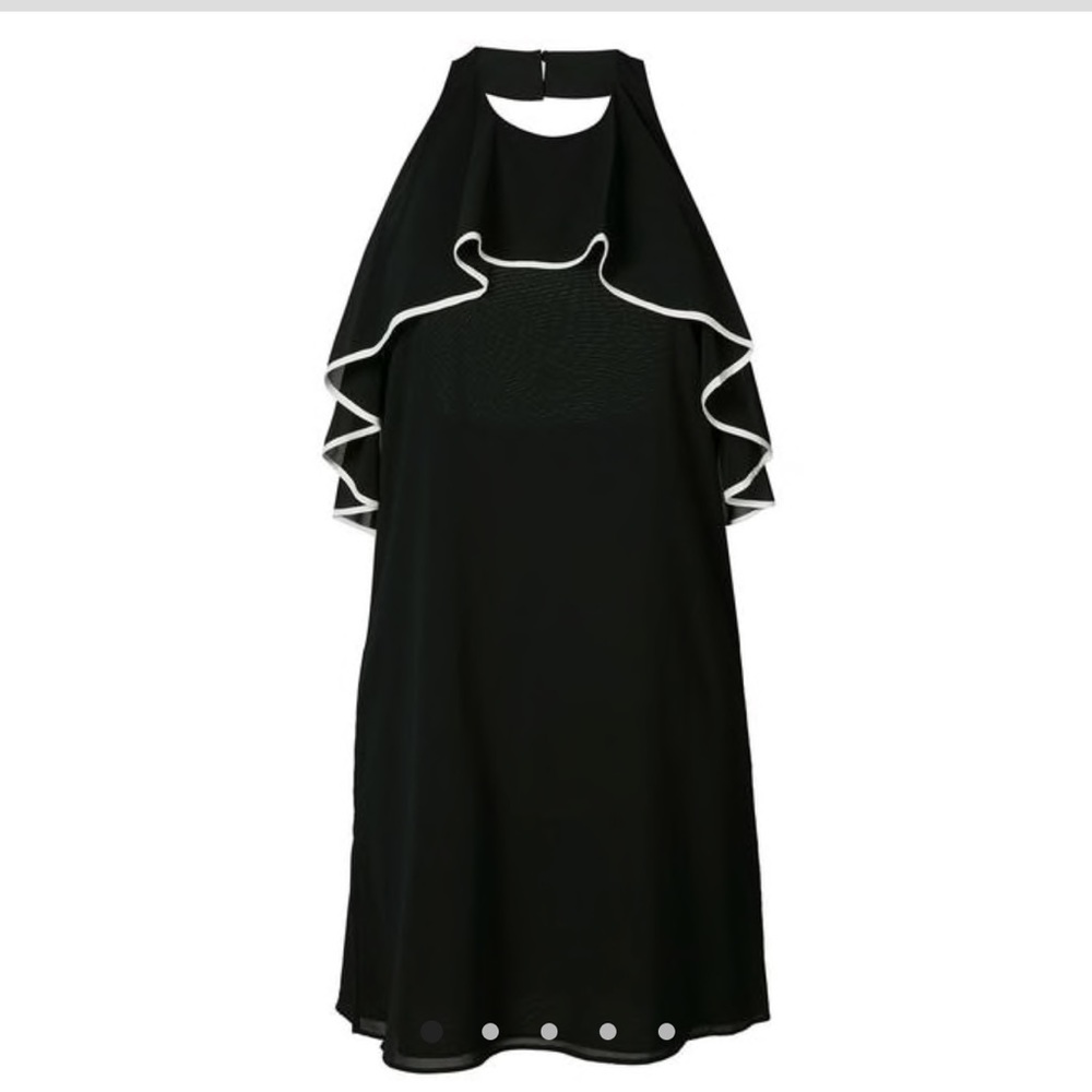 Alice and Olivia Gwenie Dress Silk Dress LBD Sz L